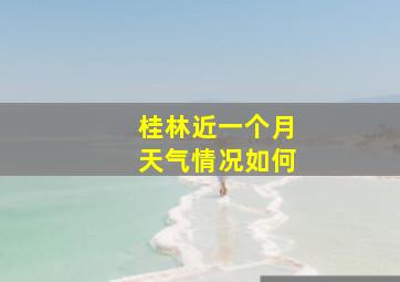 桂林近一个月天气情况如何