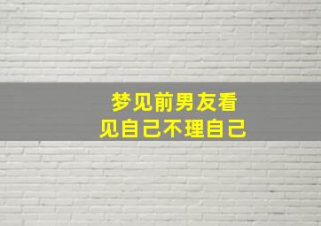 梦见前男友看见自己不理自己