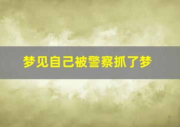 梦见自己被警察抓了梦