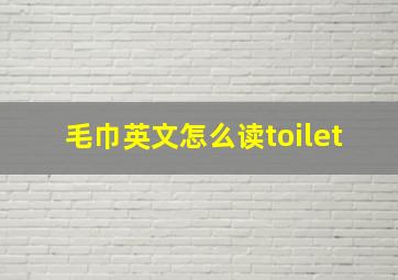 毛巾英文怎么读toilet