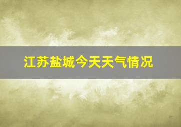 江苏盐城今天天气情况