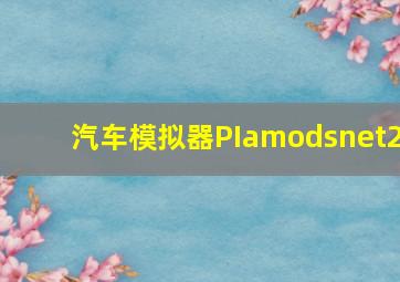 汽车模拟器PIamodsnet2