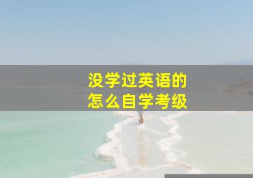 没学过英语的怎么自学考级