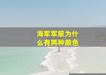 海军军服为什么有两种颜色