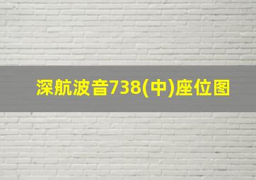 深航波音738(中)座位图