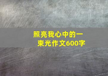 照亮我心中的一束光作文600字