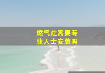 燃气灶需要专业人士安装吗