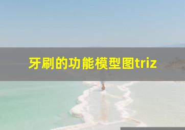 牙刷的功能模型图triz