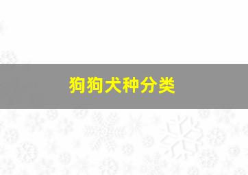 狗狗犬种分类