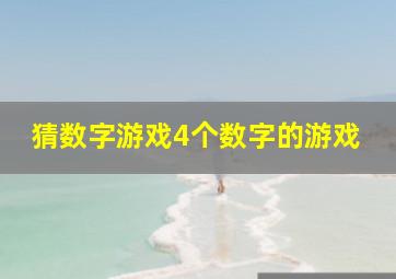 猜数字游戏4个数字的游戏