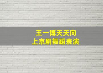 王一博天天向上京剧舞蹈表演