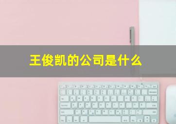 王俊凯的公司是什么