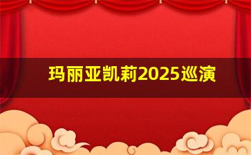 玛丽亚凯莉2025巡演