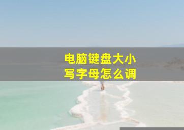 电脑键盘大小写字母怎么调