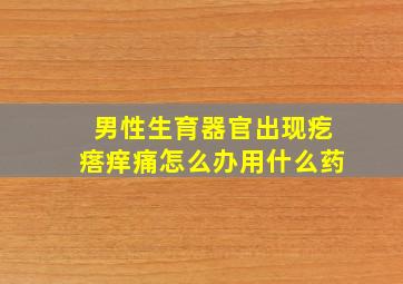 男性生育器官出现疙瘩痒痛怎么办用什么药