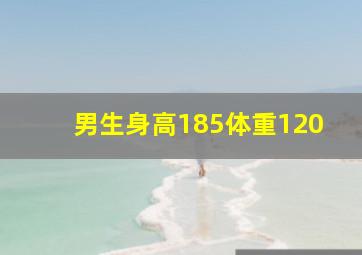 男生身高185体重120