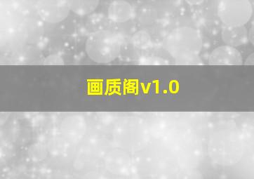 画质阁v1.0