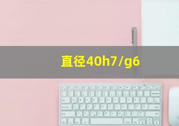 直径40h7/g6