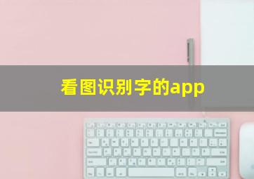 看图识别字的app