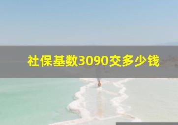 社保基数3090交多少钱