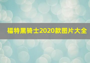 福特黑骑士2020款图片大全