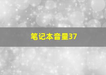 笔记本音量37