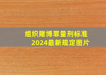 组织赌博罪量刑标准2024最新规定图片