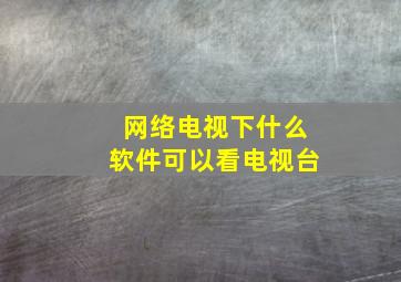 网络电视下什么软件可以看电视台