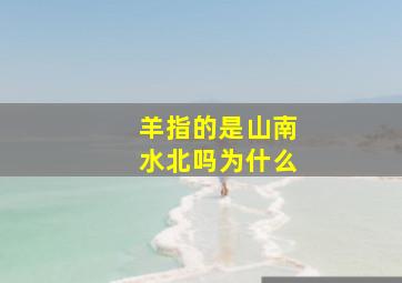 羊指的是山南水北吗为什么