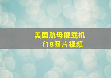 美国航母舰载机f18图片视频