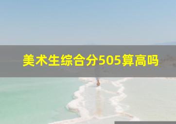 美术生综合分505算高吗