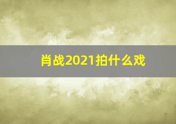 肖战2021拍什么戏