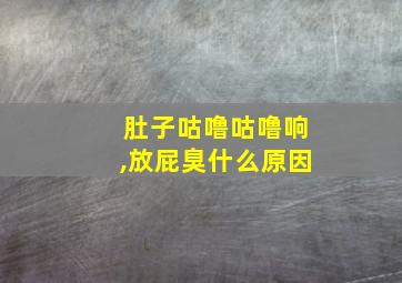 肚子咕噜咕噜响,放屁臭什么原因