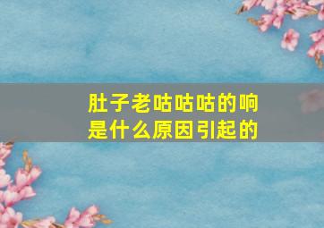 肚子老咕咕咕的响是什么原因引起的