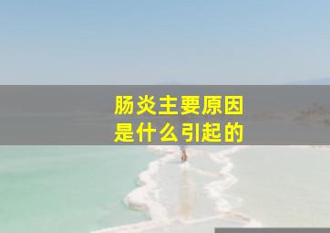 肠炎主要原因是什么引起的