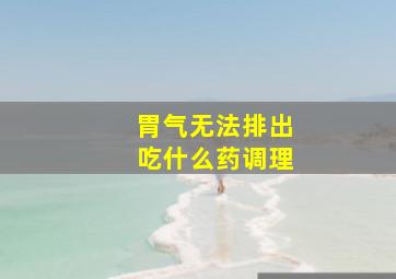 胃气无法排出吃什么药调理