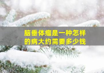 脑垂体瘤是一种怎样的病大约需要多少钱