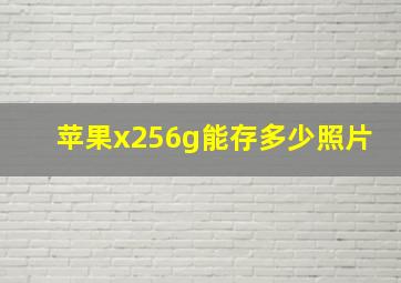 苹果x256g能存多少照片