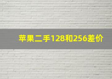 苹果二手128和256差价