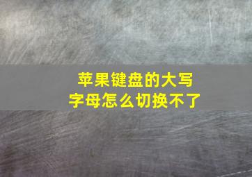 苹果键盘的大写字母怎么切换不了