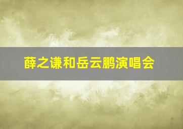 薛之谦和岳云鹏演唱会