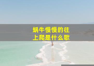 蜗牛慢慢的往上爬是什么歌