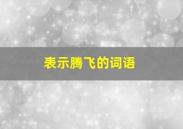 表示腾飞的词语