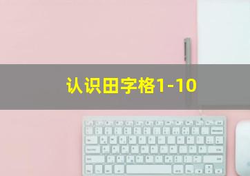 认识田字格1-10