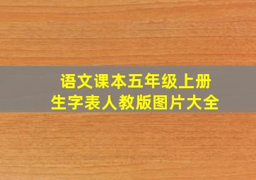 语文课本五年级上册生字表人教版图片大全