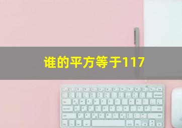 谁的平方等于117