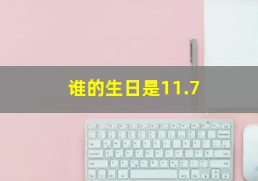 谁的生日是11.7