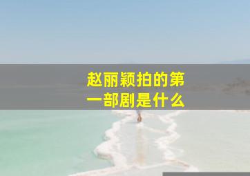 赵丽颖拍的第一部剧是什么