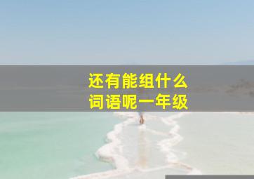 还有能组什么词语呢一年级