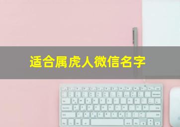 适合属虎人微信名字